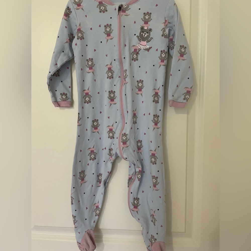 5/$30🍒Tuffy-Adorable Blue Bear Print Kids One Piece